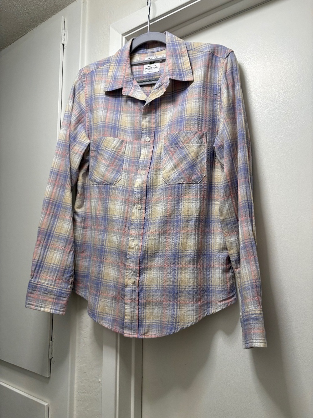 American Colors 100% cotton plaid shirt - size medium